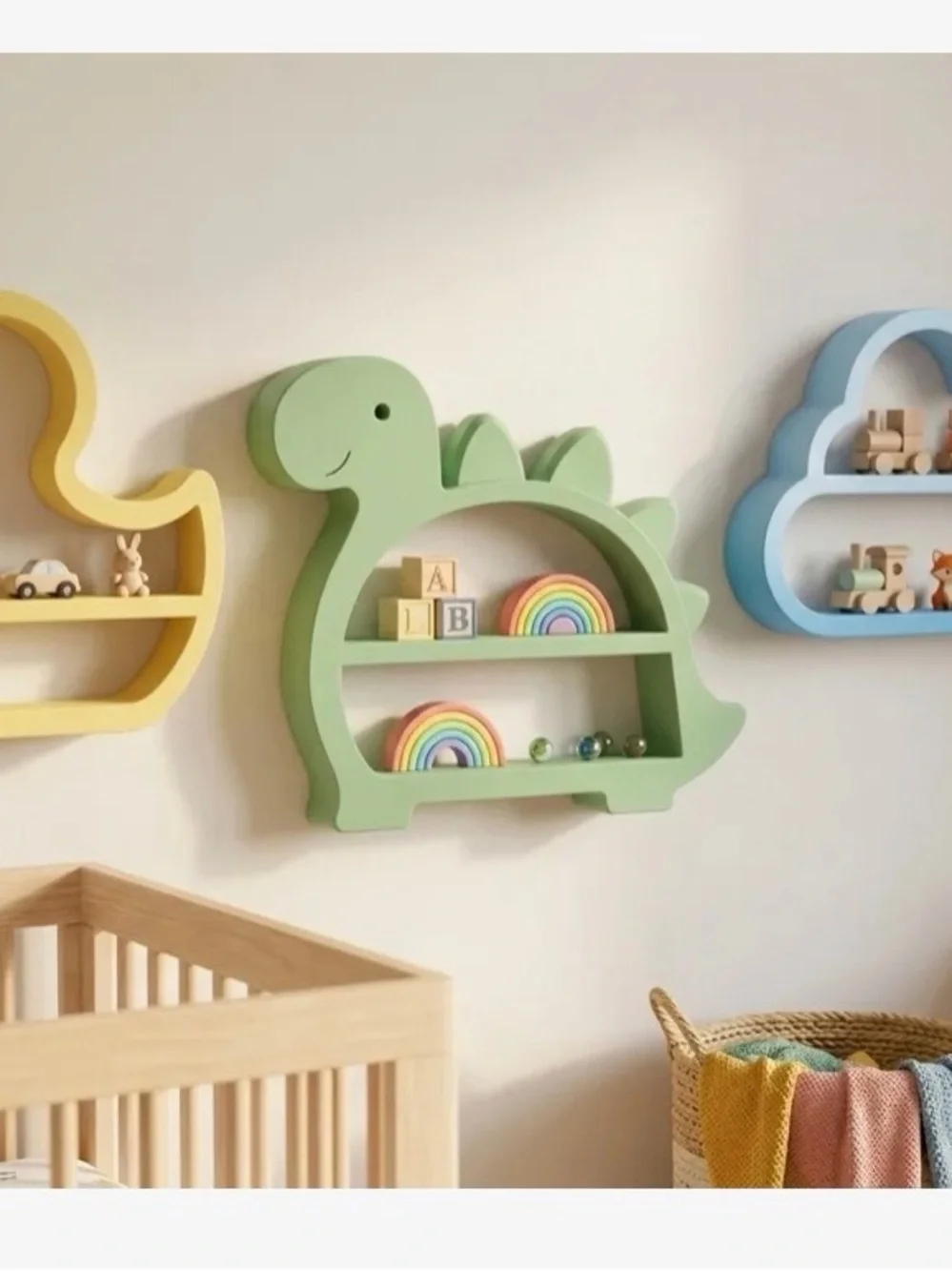 Yellow Duck-Shaped Toy display Shelf or wall hanging by shelf!